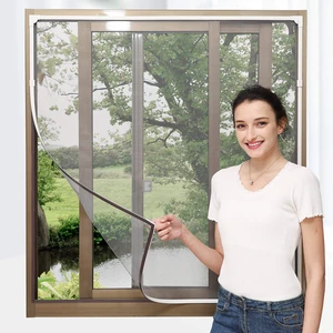 Adjustable DIY Magnetic Window Screen Max 72 x 48 Fits Any Size Smaller White Frame Fiberglass Mesh with Extra Accessories Adjustable DIY Magnetic Window Screen Max 72 x 48 Fits Any Size Smaller White Frame Fiberglass Mesh with Extra Accessories