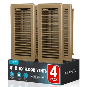 Floor Register 4x10, 4 Pack Brown Floor Vent Covers Heavy Duty Steel Walkable Floor Vents,Vent Covers for Home Floor Floor Register 4x10, 4 Pack Brown Floor Vent Covers Heavy Duty Steel Walkable Floor Vents,Vent Covers for Home Floor