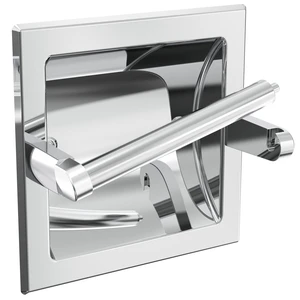 Chrome Recessed Toilet Paper Holder Wall Mounted 304 Stainless Steel Polished Finish Post Pivoting Design Easy to Change Roll, in Wall Toilet Paper Holder for Mega Roll Waterproof & Rustproof Chrome Recessed Toilet Paper Holder Wall Mounted 304 Stainless Steel Polished Finish Post Pivoting Design Easy to Change Roll, in Wall Toilet Paper Holder for Mega Roll Waterproof & Rustproof