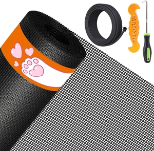 Pet Proof Window&Door Screen Replacement Kit, 48" W x 99" L, Black Best Vinyl Coated Polyester Dog Cat Resistant Heavy Duty, with 32FT Retainer Spline&Spline Removal Hook&Press-Fit Roller Tool Pet Proof Window&Door Screen Replacement Kit, 48" W x 99" L, Black Best Vinyl Coated Polyester Dog Cat Resistant Heavy Duty, with 32FT Retainer Spline&Spline Removal Hook&Press-Fit Roller Tool