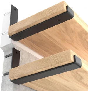 10 inch Shelf Brackets 6-Pack, 1/5" Thick Floating Shelf Bracket 9.25" x 6" x 1.5", Heavy Duty Shelf Support for DIY Wall Shelf, Black Industrial Bracket for Kitchen, Garage, Living Room 10 inch Shelf Brackets 6-Pack, 1/5" Thick Floating Shelf Bracket 9.25" x 6" x 1.5", Heavy Duty Shelf Support for DIY Wall Shelf, Black Industrial Bracket for Kitchen, Garage, Living Room