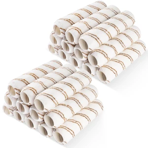 9" Microfiber Roller Covers 24-Pack, 3/8" Nap Contractor Set Bulk Pack for Extended Jobs. Holds Paint Well, Reduces Drips on Walls, Siding and Ceilings. Washable for Repeated Use 9" Microfiber Roller Covers 24-Pack, 3/8" Nap Contractor Set Bulk Pack for Extended Jobs. Holds Paint Well, Reduces Drips on Walls, Siding and Ceilings. Washable for Repeated Use