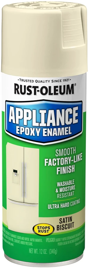 Appliance Epoxy Biscuit Spray Paint Appliance Refinishing, Washable Finish, Moisture Resistant Coating, Refrigerators, Dishwashers, Cabinets, 12 Oz - Spray Paints Appliance Epoxy Biscuit Spray Paint Appliance Refinishing, Washable Finish, Moisture Resistant Coating, Refrigerators, Dishwashers, Cabinets, 12 Oz - Spray Paints