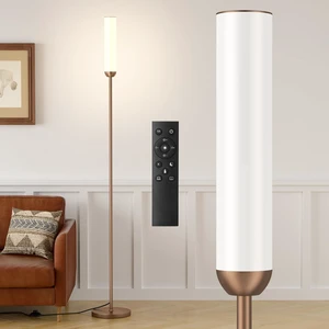 LED Floor Lamp with Remote Control, Foot Switch, Brown Stepless Adjustable 3000K-6500K Colors,30-100% Brightness,Memory functions,14.5W light power,Standing lamp,Bedrooms,Office LED Floor Lamp with Remote Control, Foot Switch, Brown Stepless Adjustable 3000K-6500K Colors,30-100% Brightness,Memory functions,14.5W light power,Standing lamp,Bedrooms,Office