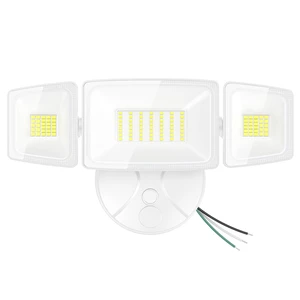 75W Flood Lights Outdoor, 7000LM Brightness Security Lights Switch Controlled, 3 Adjustable Heads, IP65 Waterproof, 6500K Wall Mount Exterior LED Flood Light 75W Flood Lights Outdoor, 7000LM Brightness Security Lights Switch Controlled, 3 Adjustable Heads, IP65 Waterproof, 6500K Wall Mount Exterior LED Flood Light