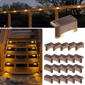 Led Solar Deck Lights, 20 Pack Waterproof, Warm White LED Solar Lights for Outdoor Deck, Stairs, Step, Fence, Railing, Yard and Patio Led Solar Deck Lights, 20 Pack Waterproof, Warm White LED Solar Lights for Outdoor Deck, Stairs, Step, Fence, Railing, Yard and Patio