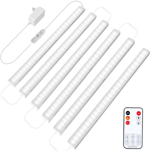 6 PCS 12-inch Plug-in Under Cabinet Lights, Ultra-Thin Daylight White Dimmable Lighting for Kitchen Cabinets, Counters, Workbenches, Desks and Shelves 6 PCS 12-inch Plug-in Under Cabinet Lights, Ultra-Thin Daylight White Dimmable Lighting for Kitchen Cabinets, Counters, Workbenches, Desks and Shelves