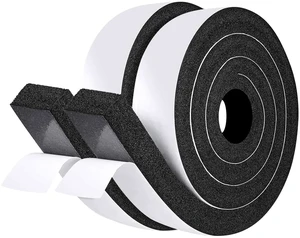 AC Window Seal Foam Tape, 2" x 1" Thick Weather Strip, 2 Rolls Extra Wide Adhesive Foam Tape, High Resilience for Ac Windows, Doors & Gaps, Absorbs Shock & Blocks Drafts, 6.5ft x 2 Rolls AC Window Seal Foam Tape, 2" x 1" Thick Weather Strip, 2 Rolls Extra Wide Adhesive Foam Tape, High Resilience for Ac Windows, Doors & Gaps, Absorbs Shock & Blocks Drafts, 6.5ft x 2 Rolls