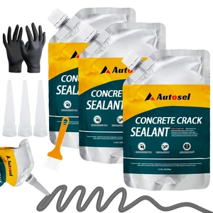 Concrete Crack Filler, Exterior Cement Crack Filler, Self-Leveling Cement Crack Repair Sealant, Fast Drying, Effectively Repairs Cracks in Driveways, Patios, Sidewalks, and Asphalt Pavements - 3 pcs Concrete Crack Filler, Exterior Cement Crack Filler, Self-Leveling Cement Crack Repair Sealant, Fast Drying, Effectively Repairs Cracks in Driveways, Patios, Sidewalks, and Asphalt Pavements - 3 pcs