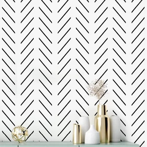 Black and White Peel and Stick Wallpaper Herringbone Contact Paper 17.7in x 393.7in Black Geometric Removable Wallpaper Modern DIY Self Adhesive Wallpaper for Livingroom Bathroom Decor Black and White Peel and Stick Wallpaper Herringbone Contact Paper 17.7in x 393.7in Black Geometric Removable Wallpaper Modern DIY Self Adhesive Wallpaper for Livingroom Bathroom Decor