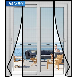Magnetic Screen Door Upgraded PET Mesh Stronger Than Fiberglass and Polyester,Hands Free,Keeps Bugs Out,Pet & Kid Friendly,Suitable for Sliding Door,Large Patio Door and French Door-64''x80'' Magnetic Screen Door Upgraded PET Mesh Stronger Than Fiberglass and Polyester,Hands Free,Keeps Bugs Out,Pet & Kid Friendly,Suitable for Sliding Door,Large Patio Door and French Door-64''x80''