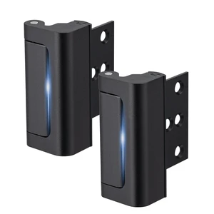 2 Pack Home Security Door Lock,with 3" Stop Withstand 800 lbs (Black) Childproof Door Reinforcement Lock,for Inward Swing Doors,Night Kids Safety Metal Flip Lock Deadbolt Latch 2 Pack Home Security Door Lock,with 3" Stop Withstand 800 lbs (Black) Childproof Door Reinforcement Lock,for Inward Swing Doors,Night Kids Safety Metal Flip Lock Deadbolt Latch