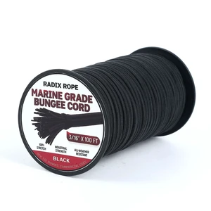 Marine Grade Bungee Cords Heavy Duty Outdoor - Bungee Cord Roll - 100% Stretch Elastic Cord and Absorbent Bungee Shock Cord for Kayak Deck, Camping, Crafting (3/16" x 100ft) Marine Grade Bungee Cords Heavy Duty Outdoor - Bungee Cord Roll - 100% Stretch Elastic Cord and Absorbent Bungee Shock Cord for Kayak Deck, Camping, Crafting (3/16" x 100ft)
