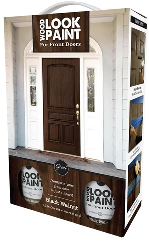 Wood Look Paint Kit for Front & Interior Doors (Black Walnut) Wood Look Paint Kit for Front & Interior Doors (Black Walnut)