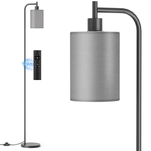 Floor Lamp with Linen Shade, Dimmable Tall Standing Lamp with Remote Control & 3 Color Temperatures, Modern Floor Lamps for Living Room Bedroom Office Corner, 9W LED Bulb Included Floor Lamp with Linen Shade, Dimmable Tall Standing Lamp with Remote Control & 3 Color Temperatures, Modern Floor Lamps for Living Room Bedroom Office Corner, 9W LED Bulb Included