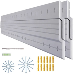 (41 inch) French Cleat Hanger Heavy Duty 500 Lbs Load, 2 Pairs Aluminum Z Clips French Cleats, Interlocking Wall Mount Bracket Hardware Kit for Mirrors, Picture, Shelf, Headboard, Art, Frames (41 inch) French Cleat Hanger Heavy Duty 500 Lbs Load, 2 Pairs Aluminum Z Clips French Cleats, Interlocking Wall Mount Bracket Hardware Kit for Mirrors, Picture, Shelf, Headboard, Art, Frames