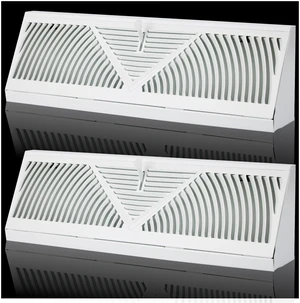2Pk 15 inch Baseboard Register Vent for 15"Duct,Baseboard Diffusers Vent Steel Baseboard Diffuser,3 Way Maximum Air Flow,Smooth Adjust Lever,Wall Corner Base-Board Air Covers,15"Wx4.5"H x 2.75"Deep 2Pk 15 inch Baseboard Register Vent for 15"Duct,Baseboard Diffusers Vent Steel Baseboard Diffuser,3 Way Maximum Air Flow,Smooth Adjust Lever,Wall Corner Base-Board Air Covers,15"Wx4.5"H x 2.75"Deep