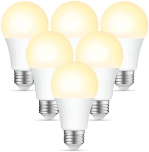 A19 LED Light Bulbs Dimmable,75W Equivalent 1000 Lumens, 2700K Soft White, E26 Base, 15000-Hour Lifespan, 11.5W Energy Saving LED Bulbs, Ideal for for Living Room & Bedroom Lighting, 6 Pack A19 LED Light Bulbs Dimmable,75W Equivalent 1000 Lumens, 2700K Soft White, E26 Base, 15000-Hour Lifespan, 11.5W Energy Saving LED Bulbs, Ideal for for Living Room & Bedroom Lighting, 6 Pack