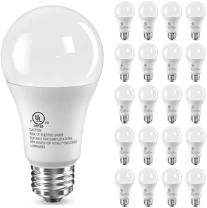 LED Light Bulbs, 100 Watt Equivalent A19, Daylight Bright White 5000K 20 Pack 15W Bright White Energy Saving, E26 Standard Base, 1500 Lumens Non Dimmable Lamp for Home Bedroom Indoor LED Light Bulbs, 100 Watt Equivalent A19, Daylight Bright White 5000K 20 Pack 15W Bright White Energy Saving, E26 Standard Base, 1500 Lumens Non Dimmable Lamp for Home Bedroom Indoor