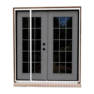 Magnetic Screen Door for French & Sliding Door, 72" x 80" White Trim, Black Mesh, Heavy Duty Fiberglass, Self Closing Magnetic Seal, Pet & Kid Friendly, Fits Standard 72" x 80" Doors Magnetic Screen Door for French & Sliding Door, 72" x 80" White Trim, Black Mesh, Heavy Duty Fiberglass, Self Closing Magnetic Seal, Pet & Kid Friendly, Fits Standard 72" x 80" Doors