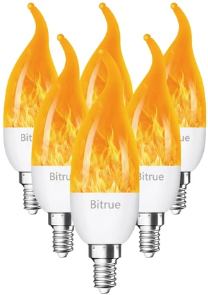 LED Flickering Bulbs, 3 Modes Flickering Effect, E12 Chandelier Base Candle Flicker Bulb, Flicker Light Bulbs for Halloween Home Decor (E12-6 Pack) LED Flickering Bulbs, 3 Modes Flickering Effect, E12 Chandelier Base Candle Flicker Bulb, Flicker Light Bulbs for Halloween Home Decor (E12-6 Pack)