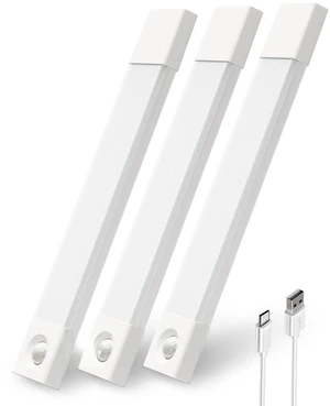 Under Cabinet Lighting, Wireless Closet Lights, 50 LED Rechargeable Motion Sensor Light, Dimmable, 3 Color Temperatures, 11.8 inch Counter lights for Kitchen, Pantry, Bedroom, Wardrobe (3 Pack) Under Cabinet Lighting, Wireless Closet Lights, 50 LED Rechargeable Motion Sensor Light, Dimmable, 3 Color Temperatures, 11.8 inch Counter lights for Kitchen, Pantry, Bedroom, Wardrobe (3 Pack)