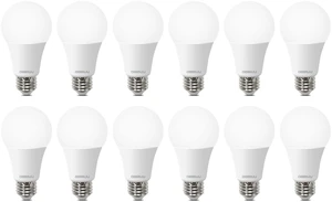 A19 LED Light Bulbs, 100 Watt Equivalent, 5000K LED Bulbs, 1500 Lumens, E26 Standard Base, Non-Dimmable, 13W Bright White LED Bulbs for Bedroom Living Room Home Office, 12 Pack A19 LED Light Bulbs, 100 Watt Equivalent, 5000K LED Bulbs, 1500 Lumens, E26 Standard Base, Non-Dimmable, 13W Bright White LED Bulbs for Bedroom Living Room Home Office, 12 Pack