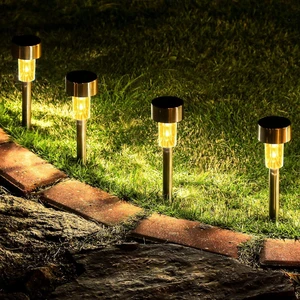 16 Pack Solar Lights Outdoor Waterproof, Stainless Steel Solar Pathway Lights, Solar Garden Lights for Patio, Lawn, Yard and Landscape LED (Warm White) 16 Pack Solar Lights Outdoor Waterproof, Stainless Steel Solar Pathway Lights, Solar Garden Lights for Patio, Lawn, Yard and Landscape LED (Warm White)