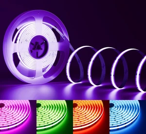 RGB COB LED Strip Light 32.8ft/10m,UL Listed 24V Color Changing Light Strips with 840LEDs/m Multicolor Flexible Tape Lights for TV,Room,Bedroom,Party DIY Decoration(Power Supply Not Included) RGB COB LED Strip Light 32.8ft/10m,UL Listed 24V Color Changing Light Strips with 840LEDs/m Multicolor Flexible Tape Lights for TV,Room,Bedroom,Party DIY Decoration(Power Supply Not Included)