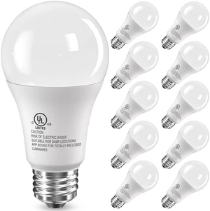 LED Light Bulbs, 100 Watt Equivalent A19, Daylight Bright White 5000K 10 Pack 15W Bright White Energy Saving, E26 Standard Base, 1500 Lumens Non Dimmable Lamp for Home Bedroom Indoor LED Light Bulbs, 100 Watt Equivalent A19, Daylight Bright White 5000K 10 Pack 15W Bright White Energy Saving, E26 Standard Base, 1500 Lumens Non Dimmable Lamp for Home Bedroom Indoor