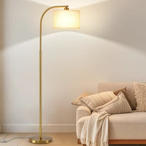 Gold Floor Lamp for Living Room,65'' Modern Standing Lamps with LED Bulb,Elegant Floor Light with Fabric Shade,Tall Lamp for Bedroom Office Study Room Corner Dining RoomRemote not Include Gold Floor Lamp for Living Room,65'' Modern Standing Lamps with LED Bulb,Elegant Floor Light with Fabric Shade,Tall Lamp for Bedroom Office Study Room Corner Dining RoomRemote not Include