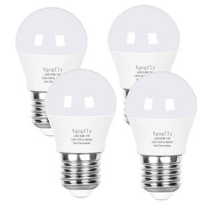 3W LED Bulb Equivalent 25 Watt Light Bulbs, A15 Daylight 5000K Energy Saving Low Watt E26 Base Bulb for Home Bedroom(4-Pack) 3W LED Bulb Equivalent 25 Watt Light Bulbs, A15 Daylight 5000K Energy Saving Low Watt E26 Base Bulb for Home Bedroom(4-Pack)