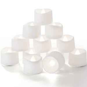 12-Pack Battery Tea Lights with Timer Built in, Auto-On 6H Daily Flickering Flameless LED Tealight Votive Candles for Candle Holders, Christmas Villages, Lanterns and Winter Decor, No Remote 12-Pack Battery Tea Lights with Timer Built in, Auto-On 6H Daily Flickering Flameless LED Tealight Votive Candles for Candle Holders, Christmas Villages, Lanterns and Winter Decor, No Remote