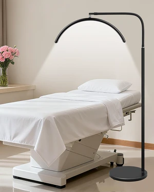 Half Moon LED Floor Light - Professional Shadow-Free, Dimmable Lamp | for Lash Techs, Estheticians & Tattoo Artists | Eyelash Extensions, Nail Art, Home & Office (Matte Black) Half Moon LED Floor Light - Professional Shadow-Free, Dimmable Lamp | for Lash Techs, Estheticians & Tattoo Artists | Eyelash Extensions, Nail Art, Home & Office (Matte Black)