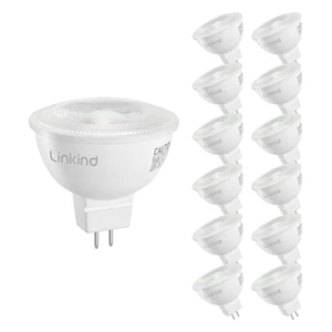 12 Pack MR16 LED Bulbs Dimmable, 6.5W=70W 640lm 3000K GU5.3 Bi-Pin 12V Low Voltage MR16 Bulbs 40° Beam Angle UL Listed for Spotlights, Recessed, Tracking, Landscape Lighting 12 Pack MR16 LED Bulbs Dimmable, 6.5W=70W 640lm 3000K GU5.3 Bi-Pin 12V Low Voltage MR16 Bulbs 40° Beam Angle UL Listed for Spotlights, Recessed, Tracking, Landscape Lighting