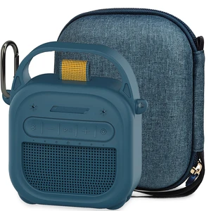 Protective Case for Bose SoundLink Micro 2nd Gen Speaker, Twilight Blue Hard Carrying Case and Silicone Cover for Micro 2 Portable Speaker Accessories, Shockproof Handle Case Set Protective Case for Bose SoundLink Micro 2nd Gen Speaker, Twilight Blue Hard Carrying Case and Silicone Cover for Micro 2 Portable Speaker Accessories, Shockproof Handle Case Set