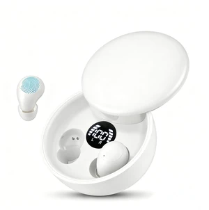 Invisible Sleep Earbuds, Mini Wireless Bluetooth Earbuds for Side Sleepers, Ultra-Light Ergonomic Design, Smart Touch Control, Auto Pairing, IPX5 Waterproof, Deep Bass Stereo HeadphonesDeep White Invisible Sleep Earbuds, Mini Wireless Bluetooth Earbuds for Side Sleepers, Ultra-Light Ergonomic Design, Smart Touch Control, Auto Pairing, IPX5 Waterproof, Deep Bass Stereo HeadphonesDeep White