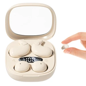 Mini Invisible Earbuds, Wireless Sleep Earbuds for Sleeping, Small Flat Hidden Earbuds for Side Sleepers, Discreet in-Ear Headphones for Small Ear Canals, Women & Work (Skin) Mini Invisible Earbuds, Wireless Sleep Earbuds for Sleeping, Small Flat Hidden Earbuds for Side Sleepers, Discreet in-Ear Headphones for Small Ear Canals, Women & Work (Skin)
