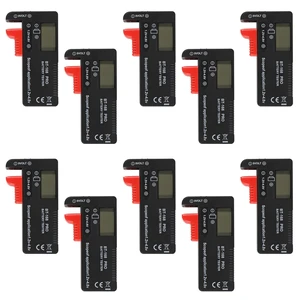 10Pack Digital LCD Universal Battery Tester (Bt-168 Pro), Portable Battery Checker for AA, AAA, C, D, 9V, 3.7V, 1.5V Button Cell Household Batteries 10Pack Digital LCD Universal Battery Tester (Bt-168 Pro), Portable Battery Checker for AA, AAA, C, D, 9V, 3.7V, 1.5V Button Cell Household Batteries