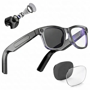 AI Smart Glasses with Camera, 1080P Video & Real-Time Translation 8MP HD Camera with EIS, 139+ Language Translation, Open-Ear Audio Bluetooth Sunglasses, Object Recognition, 410 mAh Battery AI Smart Glasses with Camera, 1080P Video & Real-Time Translation 8MP HD Camera with EIS, 139+ Language Translation, Open-Ear Audio Bluetooth Sunglasses, Object Recognition, 410 mAh Battery