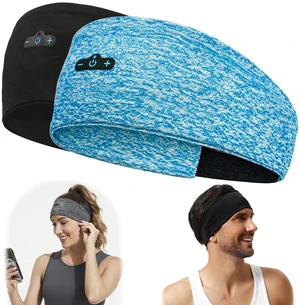 2-Pack Bluetooth Headband, Bluetooth 5.4 Sleeping Headphones,18 Hours Play Time,HD Stereo, Built-in Microphone, Workout, Running, Sports, Men/Women Giftv 2-Pack Bluetooth Headband, Bluetooth 5.4 Sleeping Headphones,18 Hours Play Time,HD Stereo, Built-in Microphone, Workout, Running, Sports, Men/Women Giftv