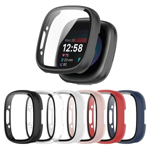 6 Pack for Fitbit Sense 2 / Versa 4 Screen Protector Case Hard PC,Built-in Tempered Glass Film,Full Coverage,All-Around,Shockproof,Bumper,Protective Cover,Protective Accessories 6 Pack for Fitbit Sense 2 / Versa 4 Screen Protector Case Hard PC,Built-in Tempered Glass Film,Full Coverage,All-Around,Shockproof,Bumper,Protective Cover,Protective Accessories