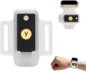 Watchband Holder for YubiKey 5 NFC and 5C NFC, Clear 360° Protection, NFC Access, TPU Cover for Yubico Security Key, Lightweight, Everyday Carry Watchband Holder for YubiKey 5 NFC and 5C NFC, Clear 360° Protection, NFC Access, TPU Cover for Yubico Security Key, Lightweight, Everyday Carry