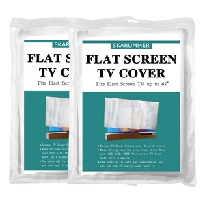 Foam Flat Screen TV Cover Fits Up to 65''W x 36''H, Flat Screen TV Protection During House Moving, Storing, or Home Renovation (2 PACK) Foam Flat Screen TV Cover Fits Up to 65''W x 36''H, Flat Screen TV Protection During House Moving, Storing, or Home Renovation (2 PACK)