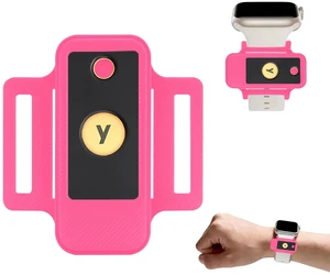 Watchband Holder for YubiKey 5 NFC and 5C NFC, Hot Pink 360° Protection, NFC Access, TPU Cover for Yubico Security Key, Lightweight, Everyday Carry Watchband Holder for YubiKey 5 NFC and 5C NFC, Hot Pink 360° Protection, NFC Access, TPU Cover for Yubico Security Key, Lightweight, Everyday Carry