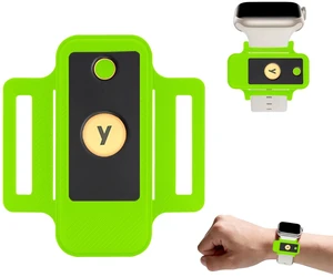 Watchband Holder for YubiKey 5 NFC and 5C NFC, Green 360° Protection, NFC Access, TPU Cover for Yubico Security Key, Lightweight, Everyday Carry Watchband Holder for YubiKey 5 NFC and 5C NFC, Green 360° Protection, NFC Access, TPU Cover for Yubico Security Key, Lightweight, Everyday Carry