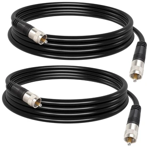 RG8X Jumper Cable 6ft, 2 Pack PL259 Coaxial Jumper, CB Coax Cable for CB Radio, HAM Radio, VHF Radio, SWR Meter, Antenna Analyzer RG8X Jumper Cable 6ft, 2 Pack PL259 Coaxial Jumper, CB Coax Cable for CB Radio, HAM Radio, VHF Radio, SWR Meter, Antenna Analyzer