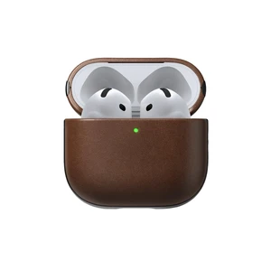Airpods 4 Case in Brown Leather, AirPods 4 Cover, Compatible with New AirPods 5, Qi and MagSafe Charging Compatible, AirPods 4 and 5 Leather Case Airpods 4 Case in Brown Leather, AirPods 4 Cover, Compatible with New AirPods 5, Qi and MagSafe Charging Compatible, AirPods 4 and 5 Leather Case