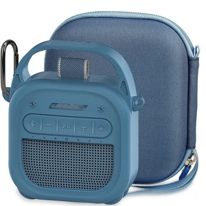 Protective Case for Bose SoundLink Micro 2nd Gen Bluetooth Speaker, Blue Hard Carrying Case and Silicone Cover for Micro 2 Portable Speaker Accessories, Shockproof Handle Case Set Protective Case for Bose SoundLink Micro 2nd Gen Bluetooth Speaker, Blue Hard Carrying Case and Silicone Cover for Micro 2 Portable Speaker Accessories, Shockproof Handle Case Set