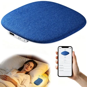 Bluetooth Under Pillow Speaker for Sleeping, Bone Conduction, Blue 0.39-inch thin; no earbuds to wear; Bluetooth 6.0; up to 30-hour playback; 4 auto-off timers; USB-C charging Bluetooth Under Pillow Speaker for Sleeping, Bone Conduction, Blue 0.39-inch thin; no earbuds to wear; Bluetooth 6.0; up to 30-hour playback; 4 auto-off timers; USB-C charging
